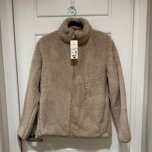 Uniqlo Beige Fleece Jacket